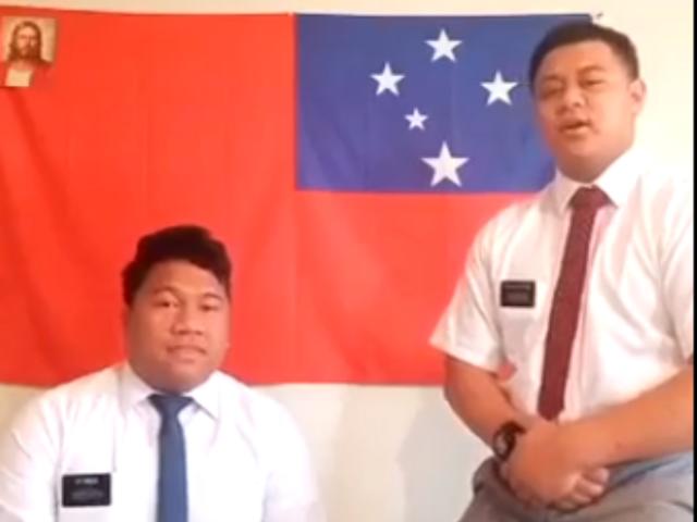 Missionaries from The Church of Jesus Christ of Latter-day Saints serving in the New Zealand Wellington Mission. 