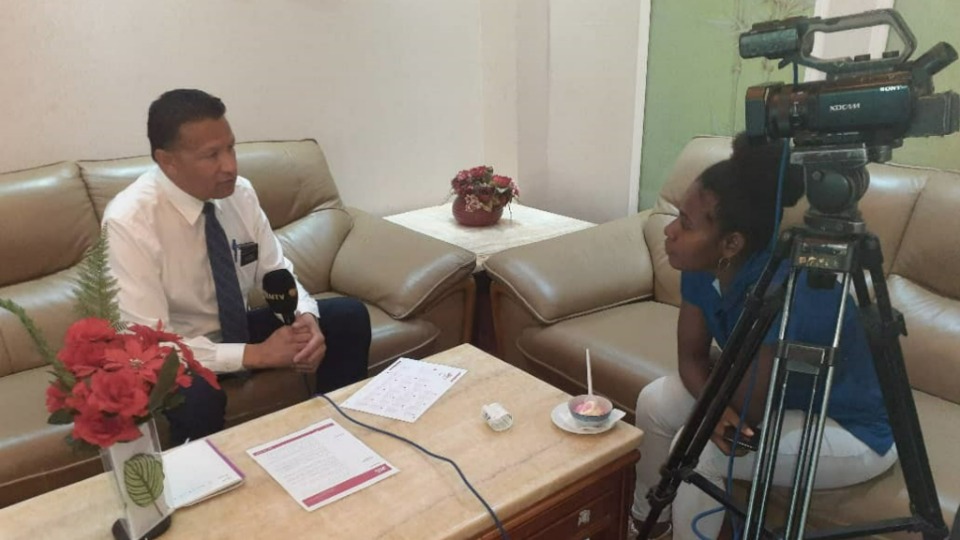 Media Interview, Port Moresby, Papua New Guinea.