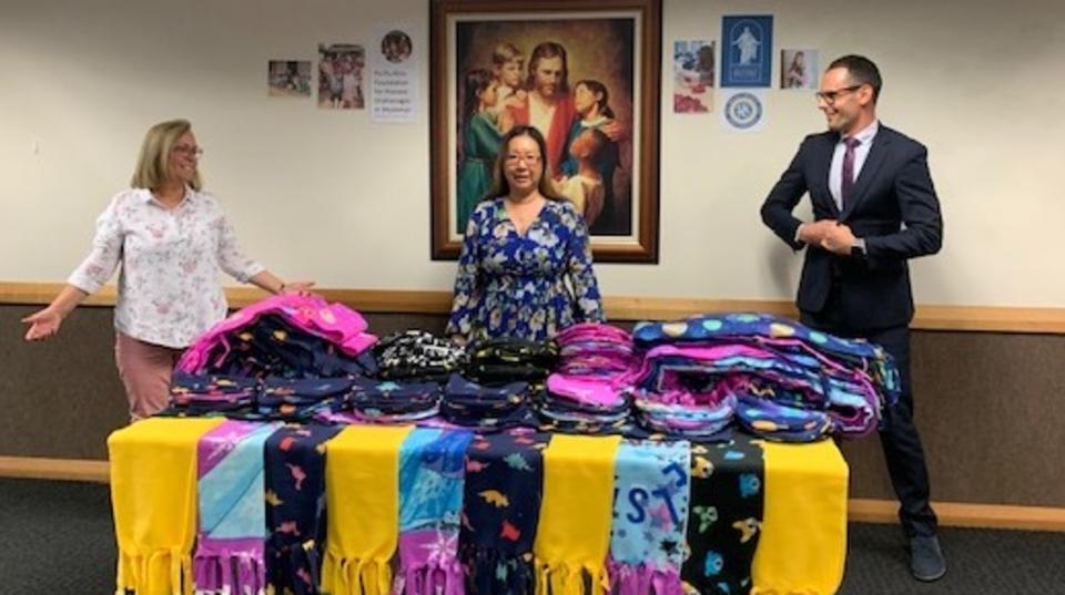 Scarves and Beanies for orphaned children in Myanmar