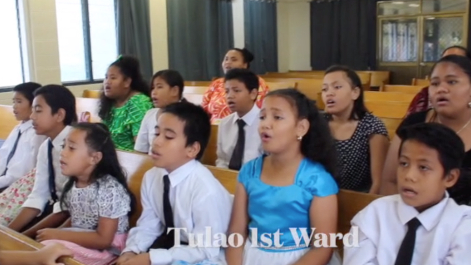 Primary-children-from-Pago-Pago-American-Samoa-sing-I-Will-Walk-with-Jesus-in-a-video-recording.-November-2021