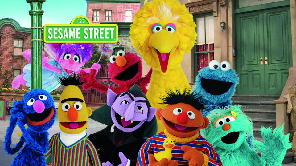 Muppets on Sesame Street.