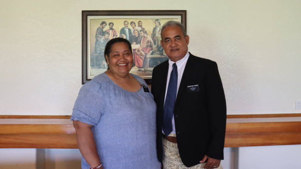 President-Sitiveni-Fehoko-and-his-wife-Kilisitina-Fehoko-are-the-newly-called-mission-president-and-companion-for-Tonga-Outer-Island-Mission.-July-2021